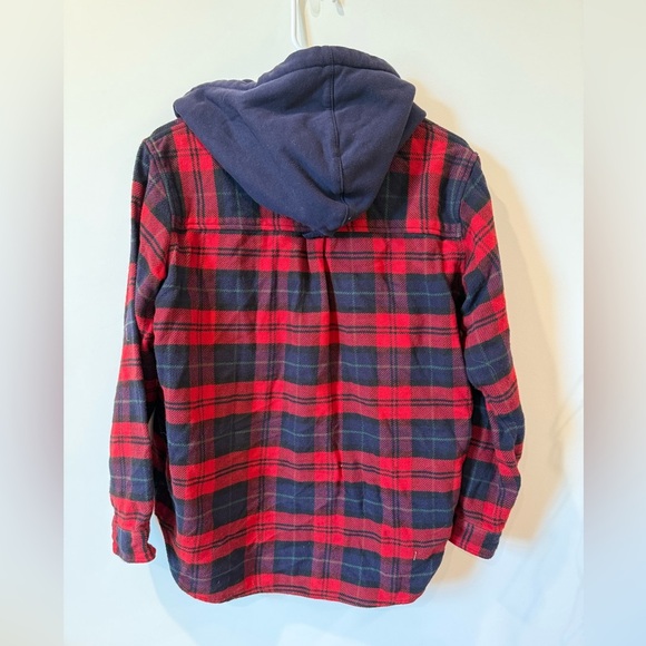 American Eagle Outfitters Red and Blue Plaid Shirt - Picture 3 of 4